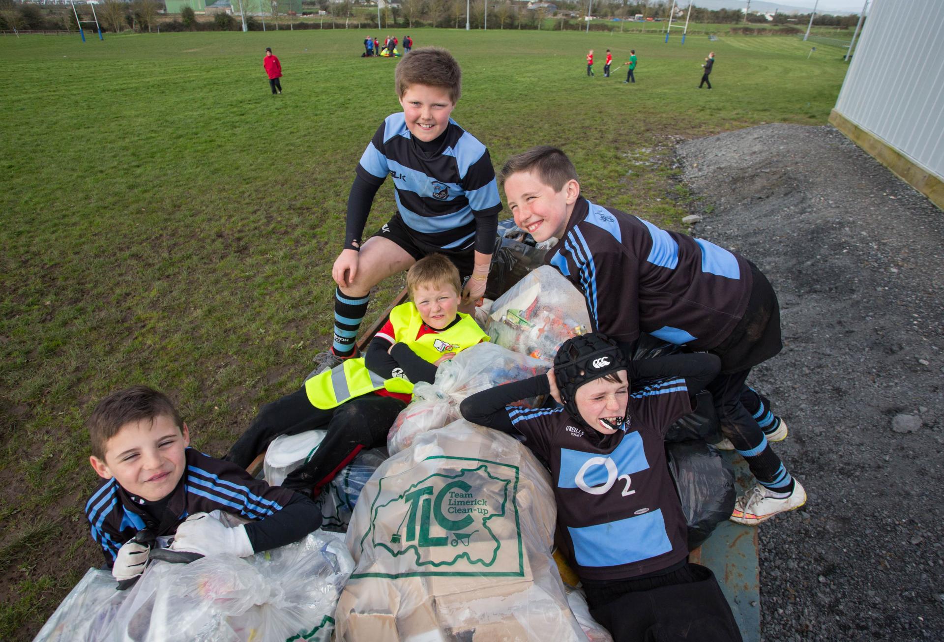 Boys tidying up at TLC