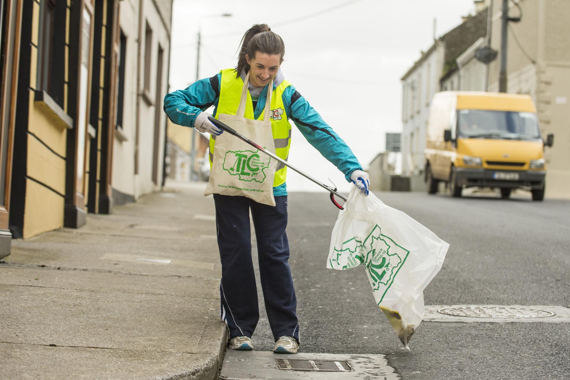 A woman cleans up at TLC