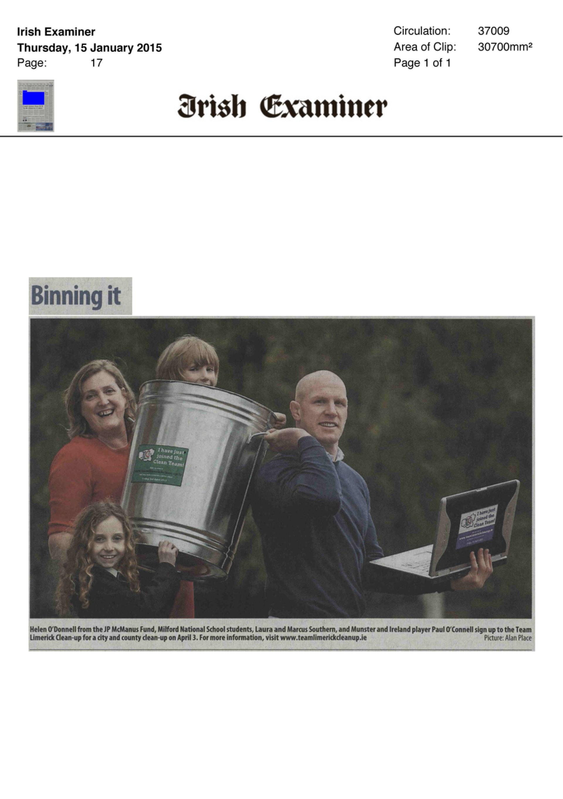 Irish Examiner article