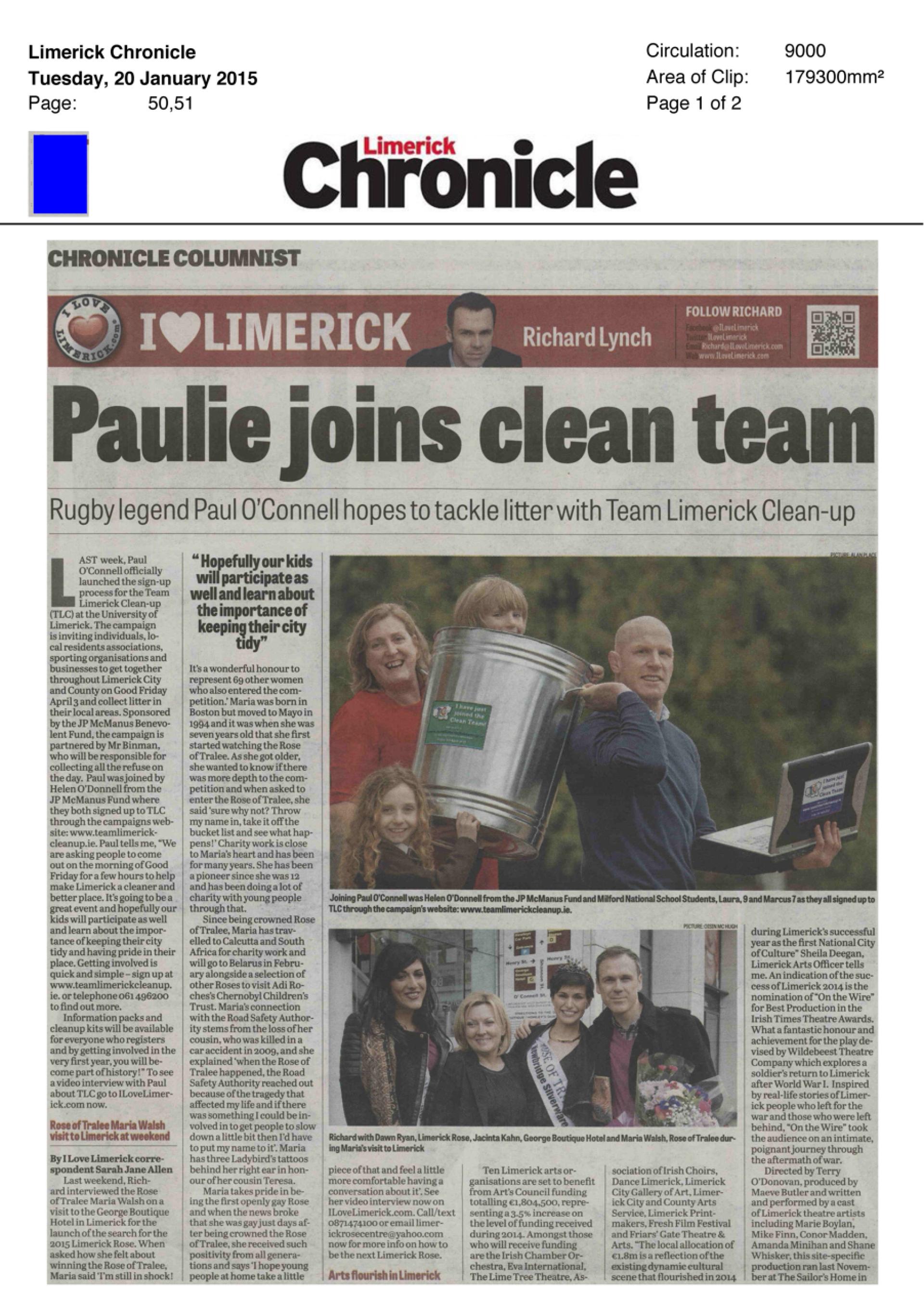I Love Limerick article