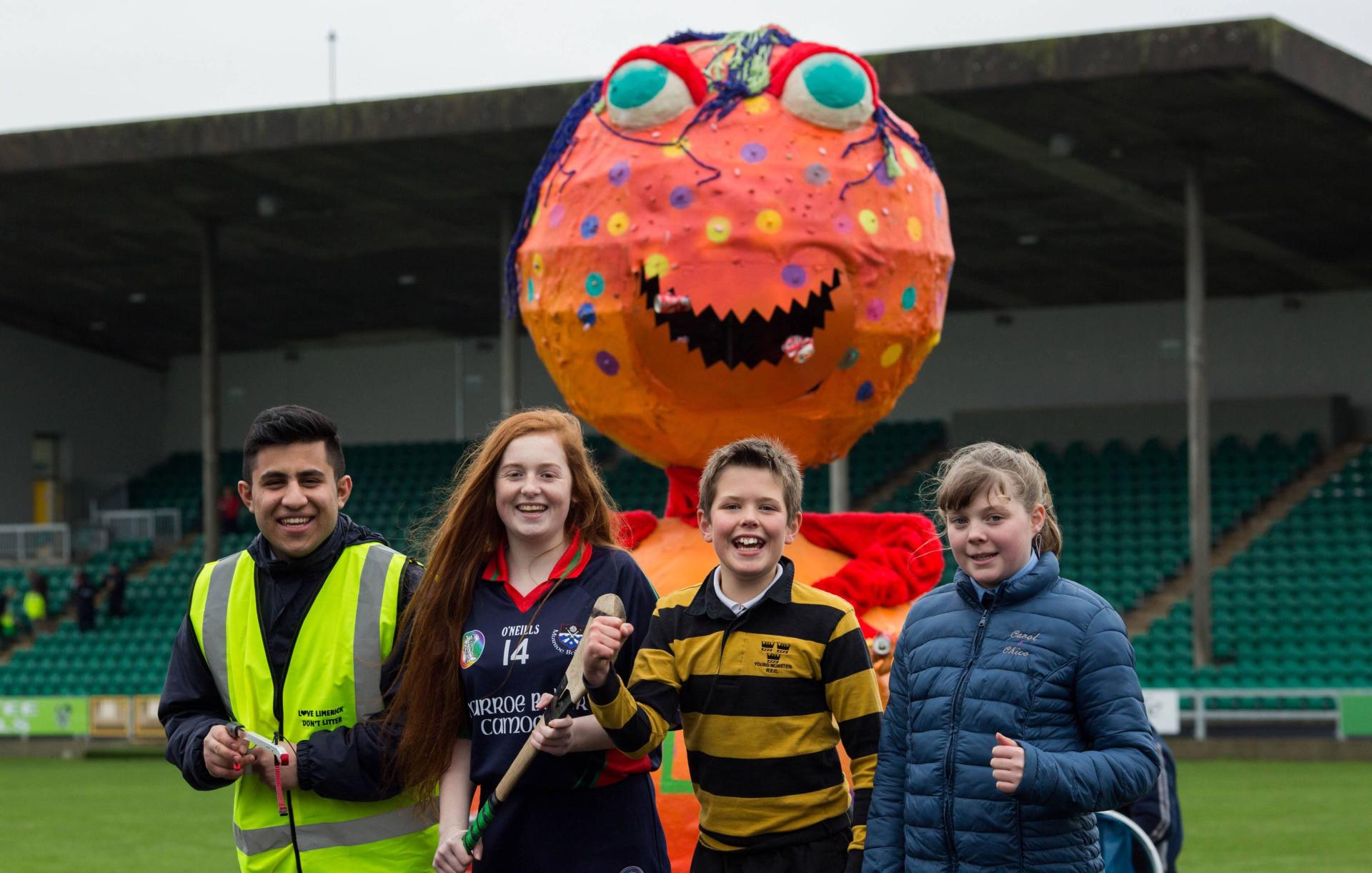 Monster and volunteers at TLC3 Launch
