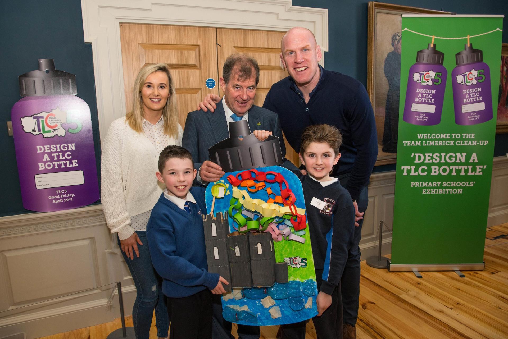 JP McManus & Paul O'Connell at the TLC 'Design A Bottle' Competition