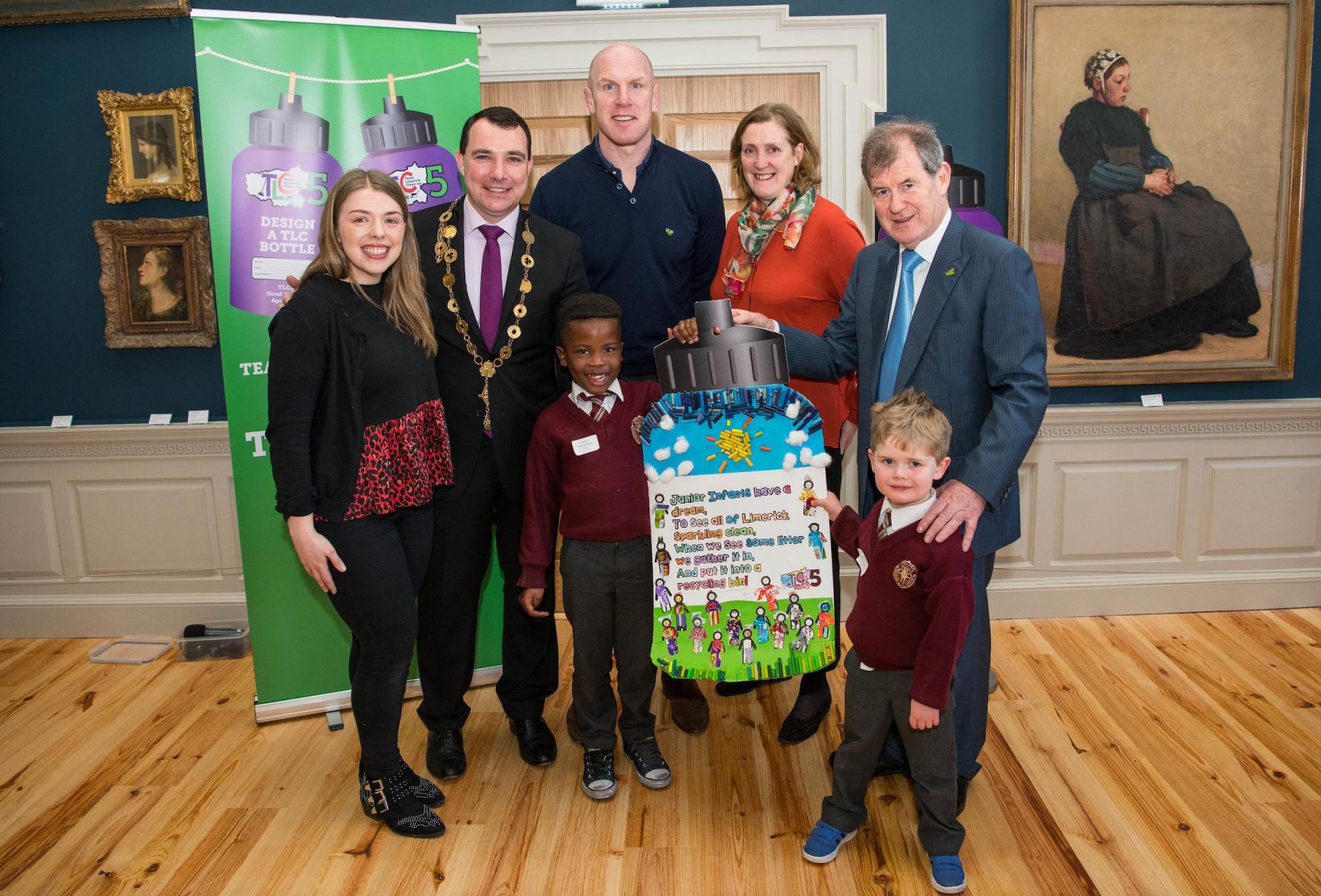 Paul O'Connell, JP McManus & co at 'Design A TLC Bottle' Competition