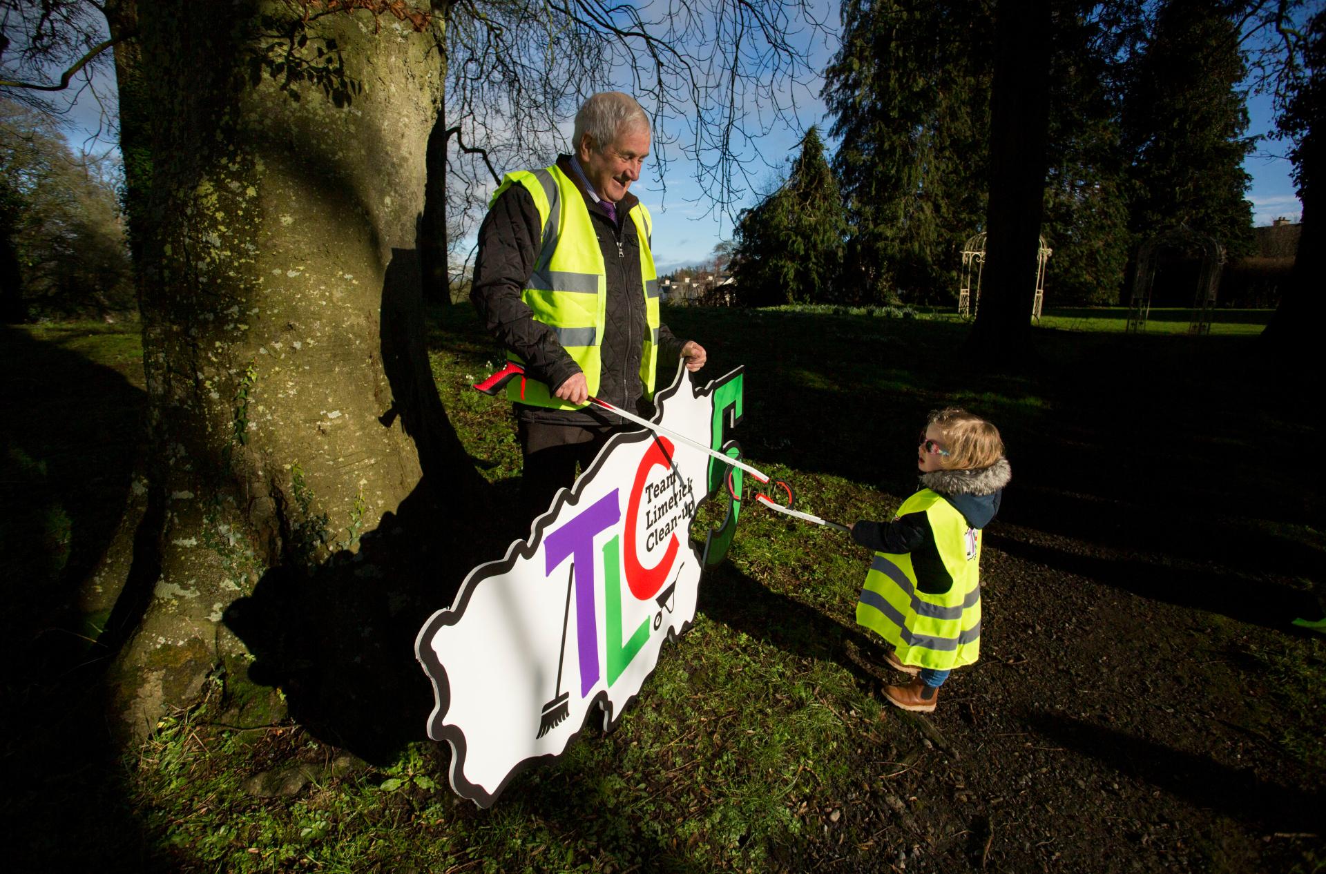 A man and small girl at the launch of TLC5
