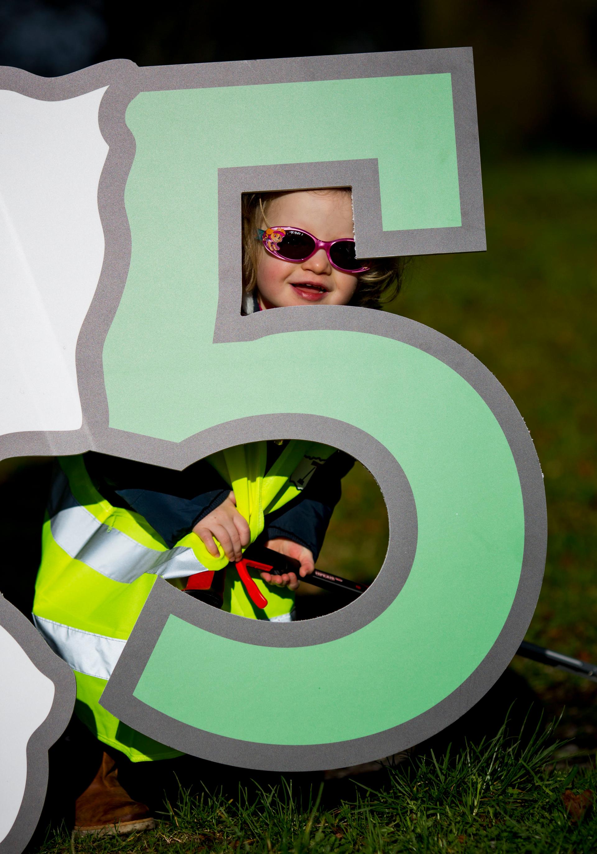 A small girl at the launch of TLC5