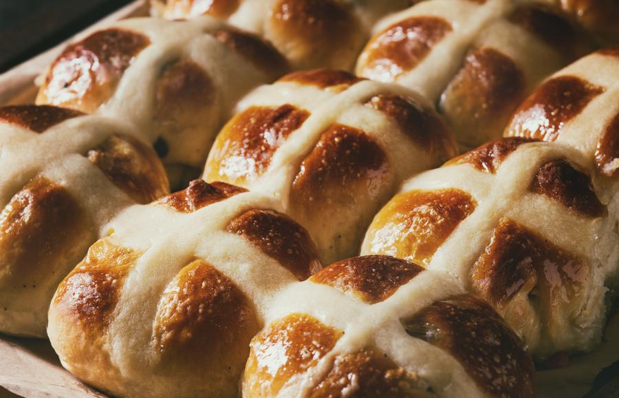 Hot cross buns.