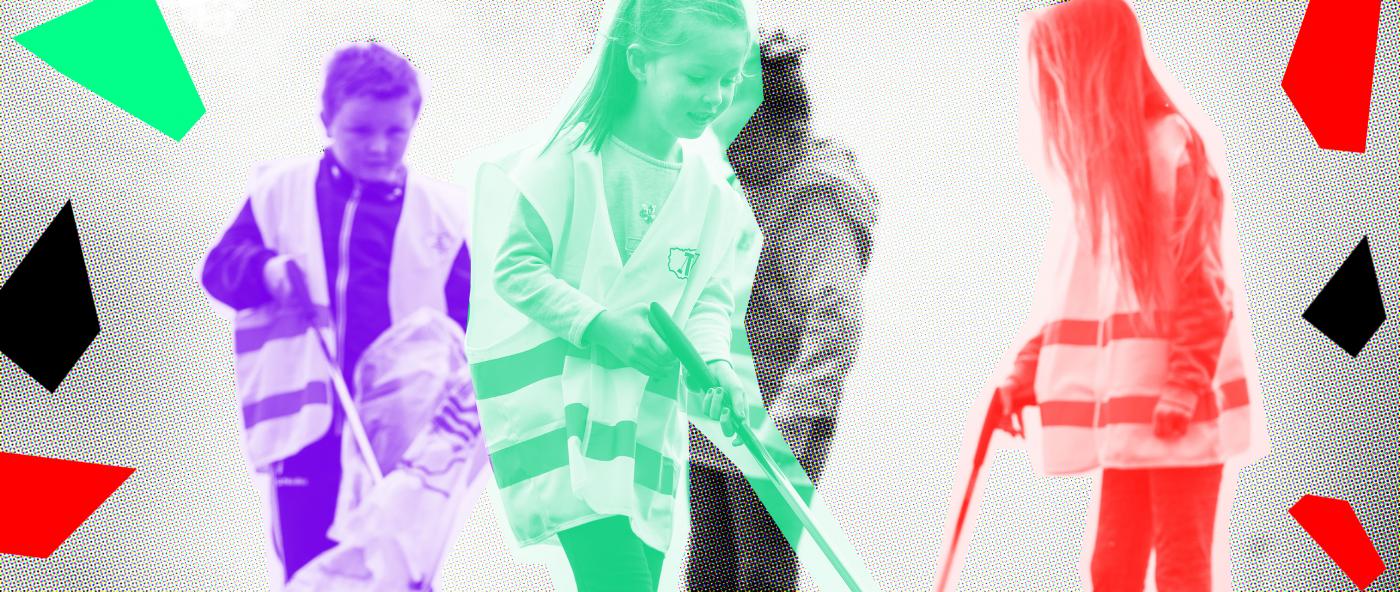 TLC Limerick children picking up litter